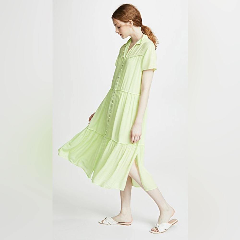 Rag & Bone Brat Libby Tiered Button Front Floaty … - image 1